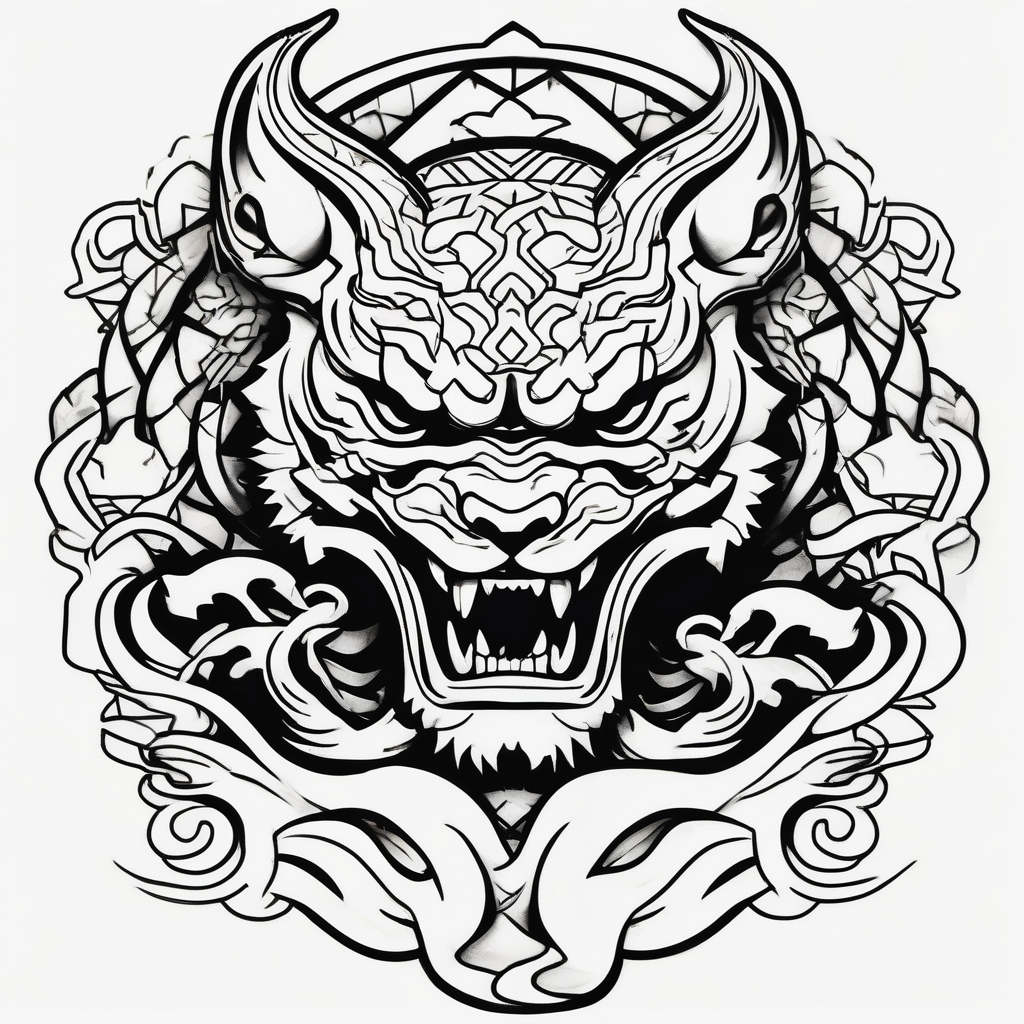 a honour tattoo for my two boys mushroom tattoos, AI-generated Japanese tattoo design